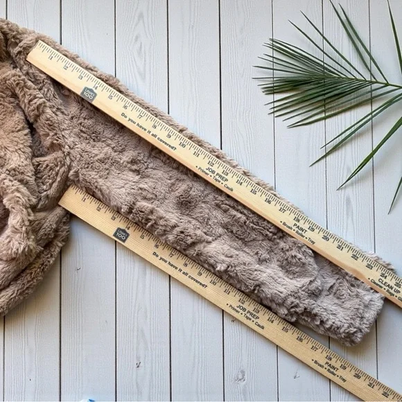 BB Dakota Tucker Wubby Draped Faux Fur Jacket Coat – Tan – Size M – NWT - Picture 10 of 16